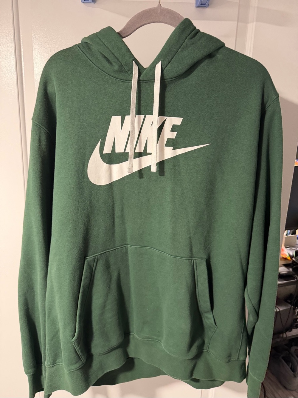 Nike Green Pullover Hoodie with White Logo